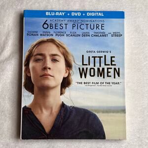 Little Women 2019 Blu-ray + DVD + Digital • Slipcover • New Sealed - Emma Watson